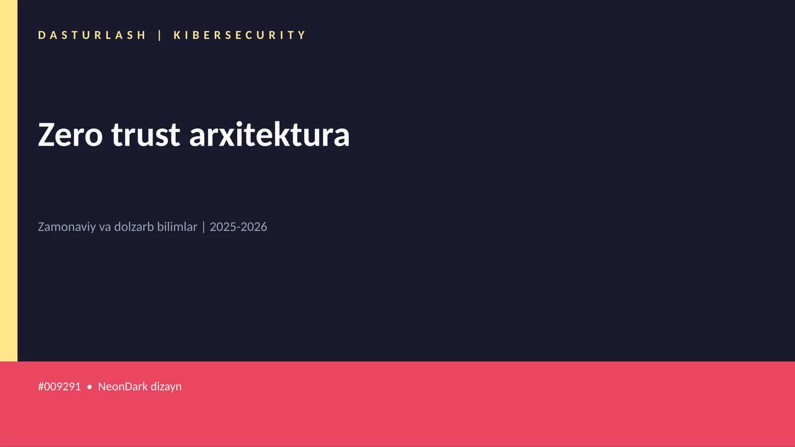 Zero trust arxitektura