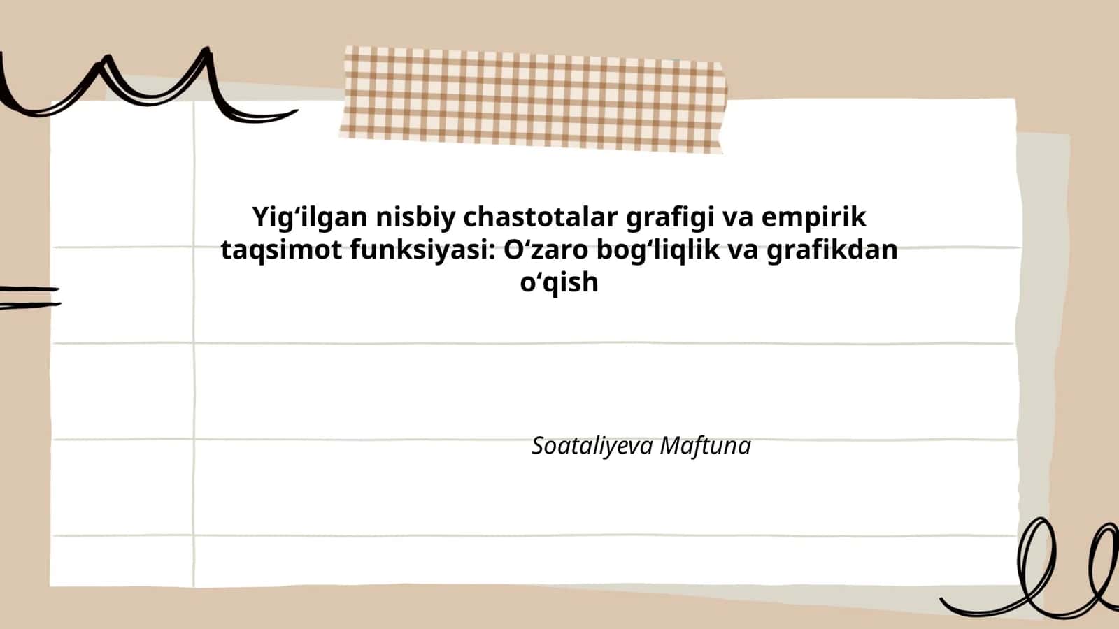 Yigʻilgan nisbiy chastotalar grafigi va empirik taqsimot funksiyasi: Oʻzaro bogʻliqlik va grafikdan oʻqish