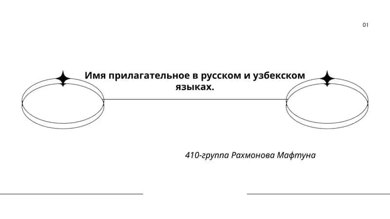 Имя прилагательное в русском и узбекском языках