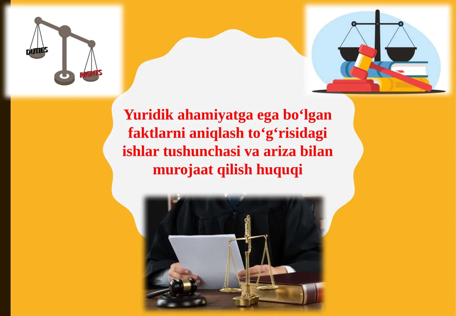 Yuridik ahamiyatga ega bo‘lgan faktlarni aniqlash to‘g‘risidagi ishlar tushunchasi