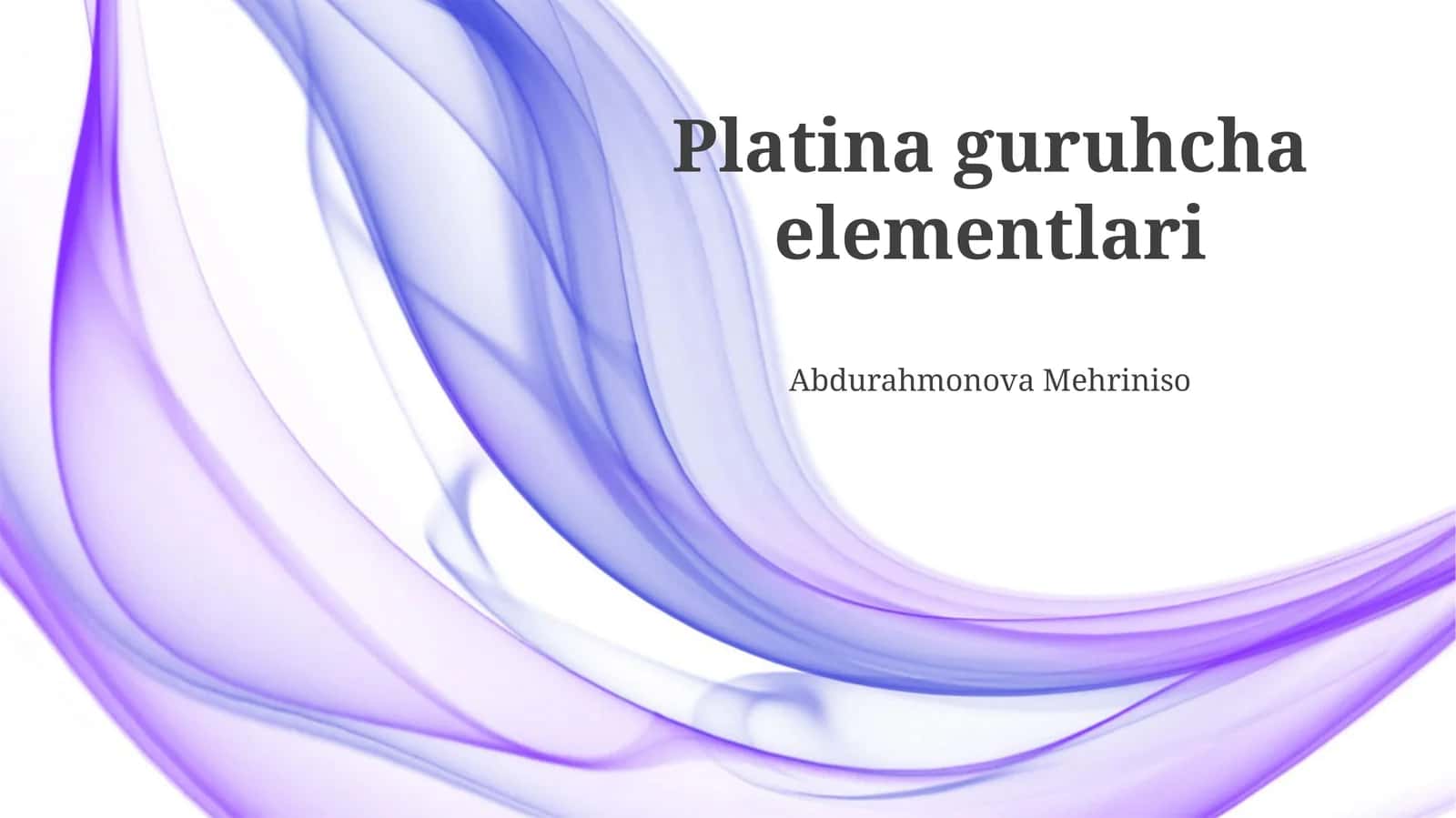 Platina guruhcha elementlari