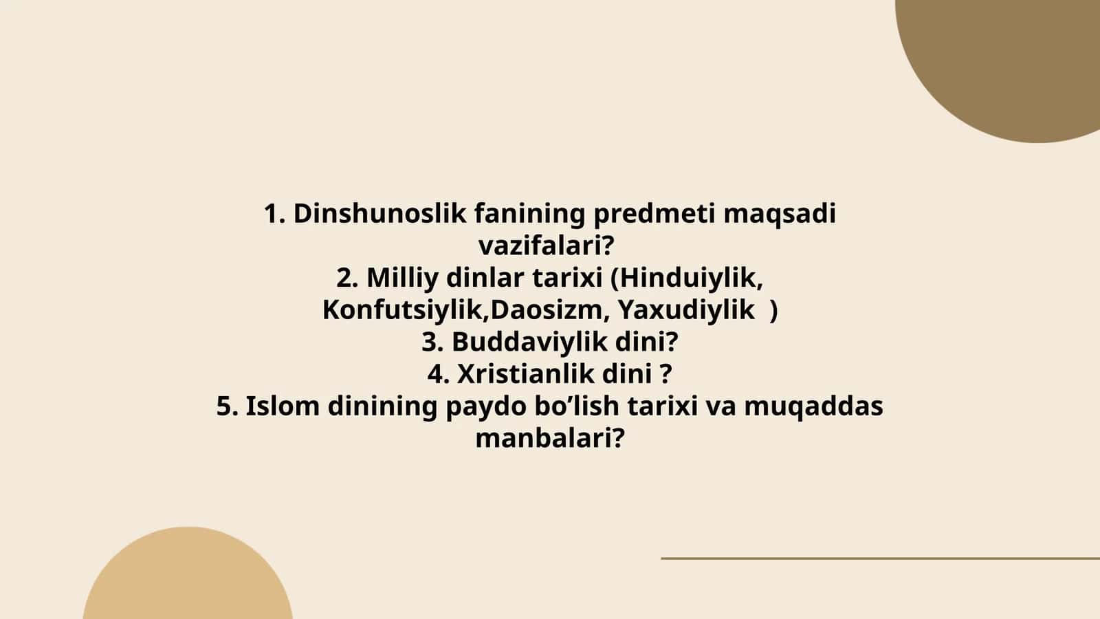 Milliy dinlar tarixi