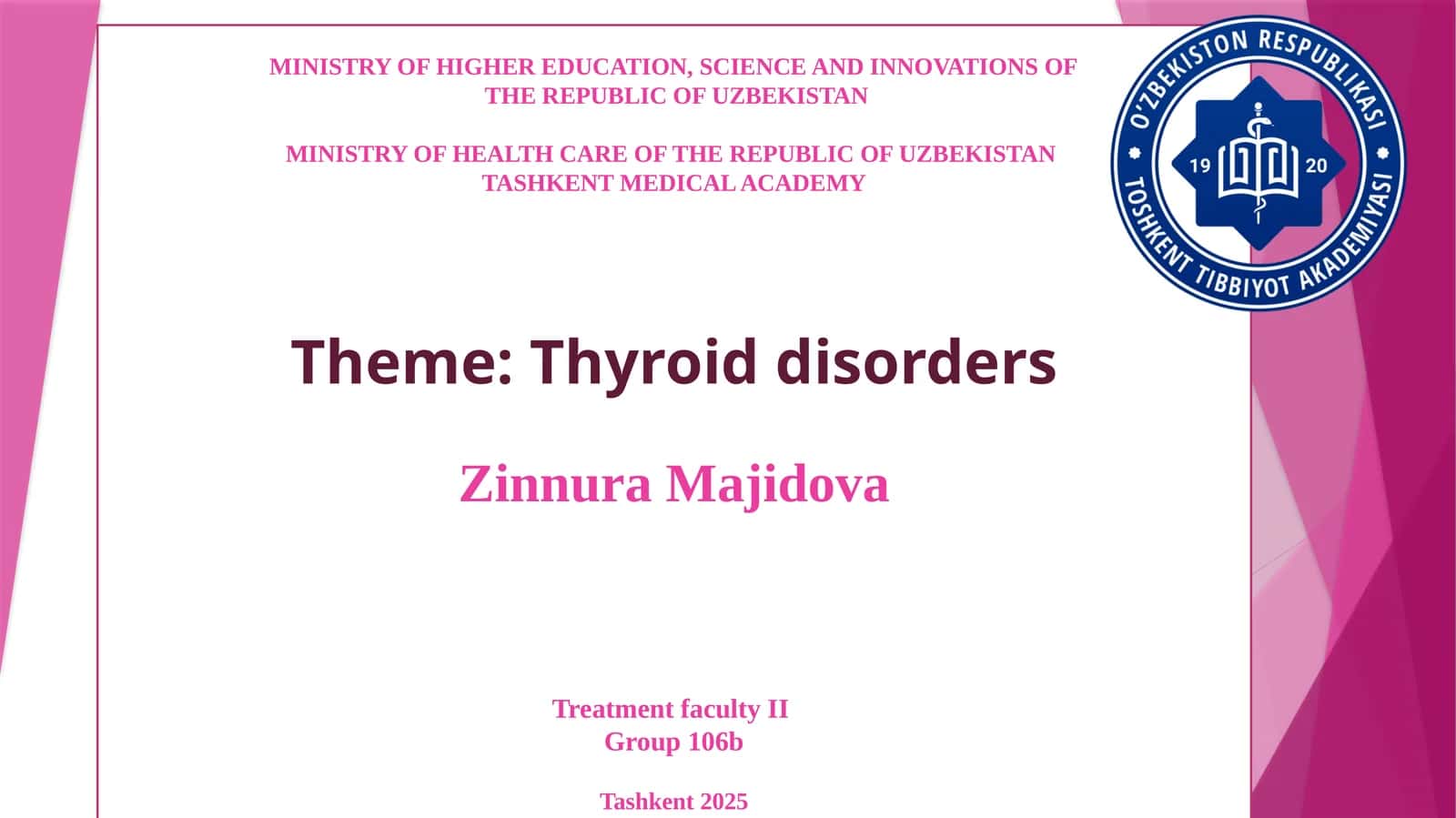 Thyroid disorders