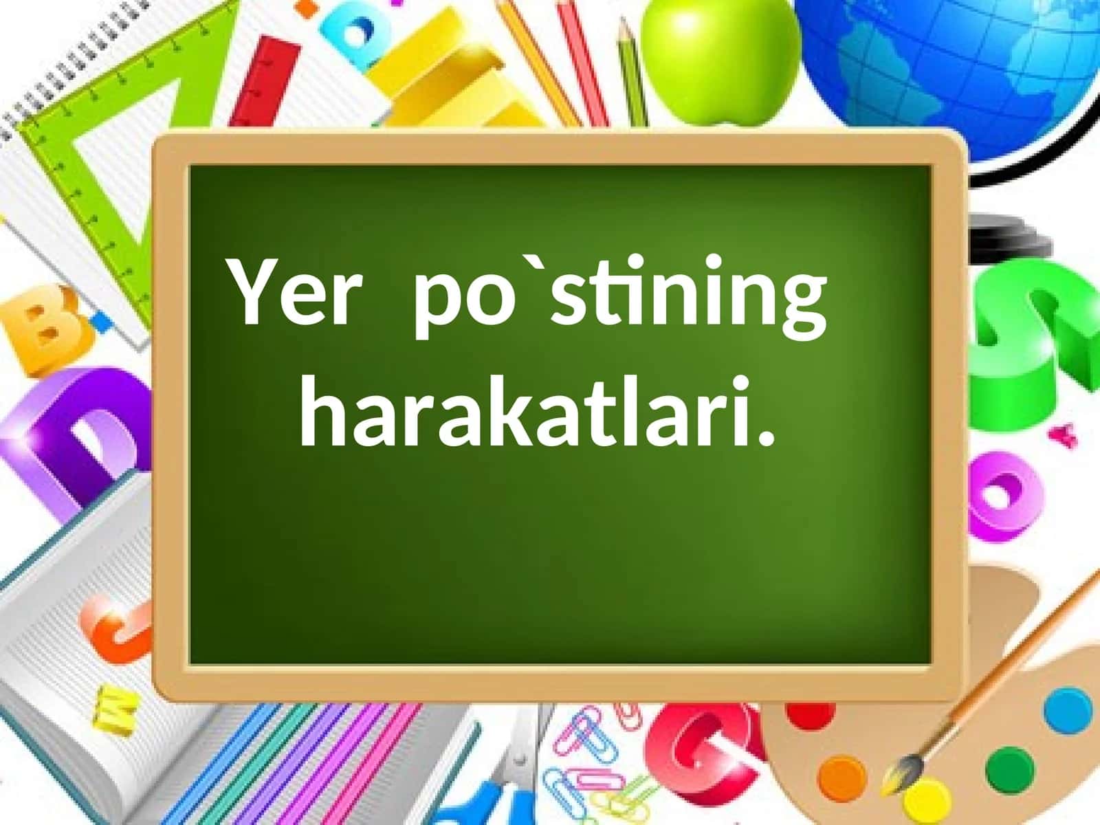 Tog`li va suvli yeryo`mbori harakatlari