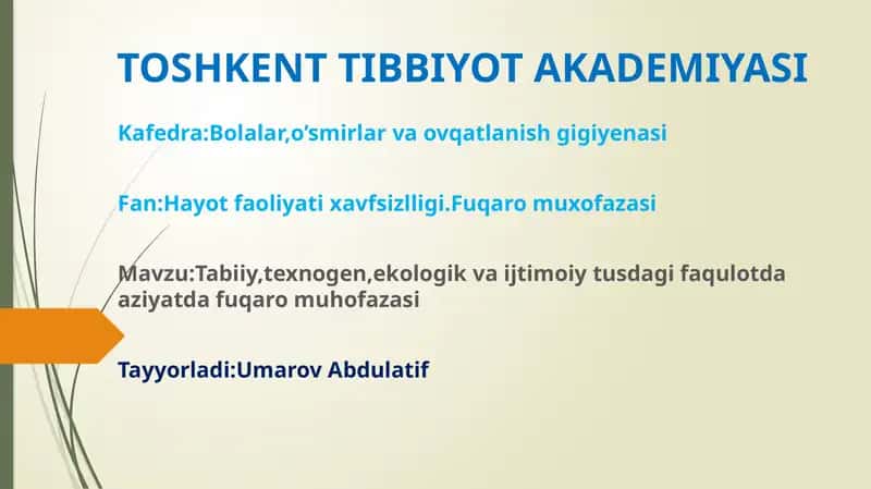 Tabiiy ofat turlari