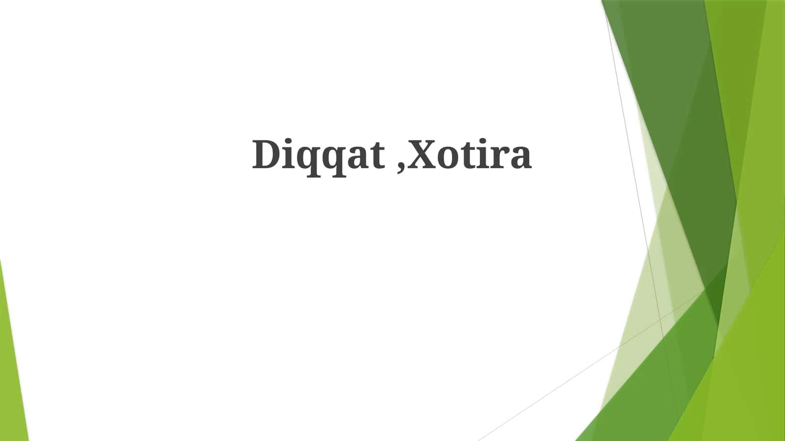 Diqqat, Xotira