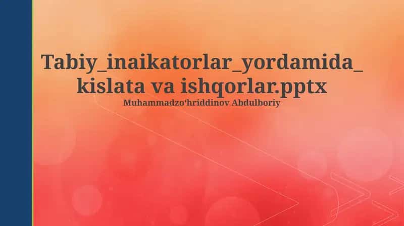 Tabiy indikatorlar
