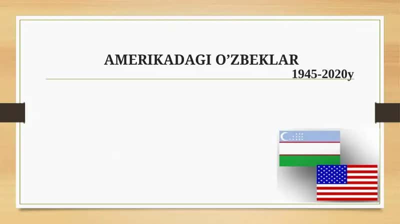 amerikadagi o'zbeklar