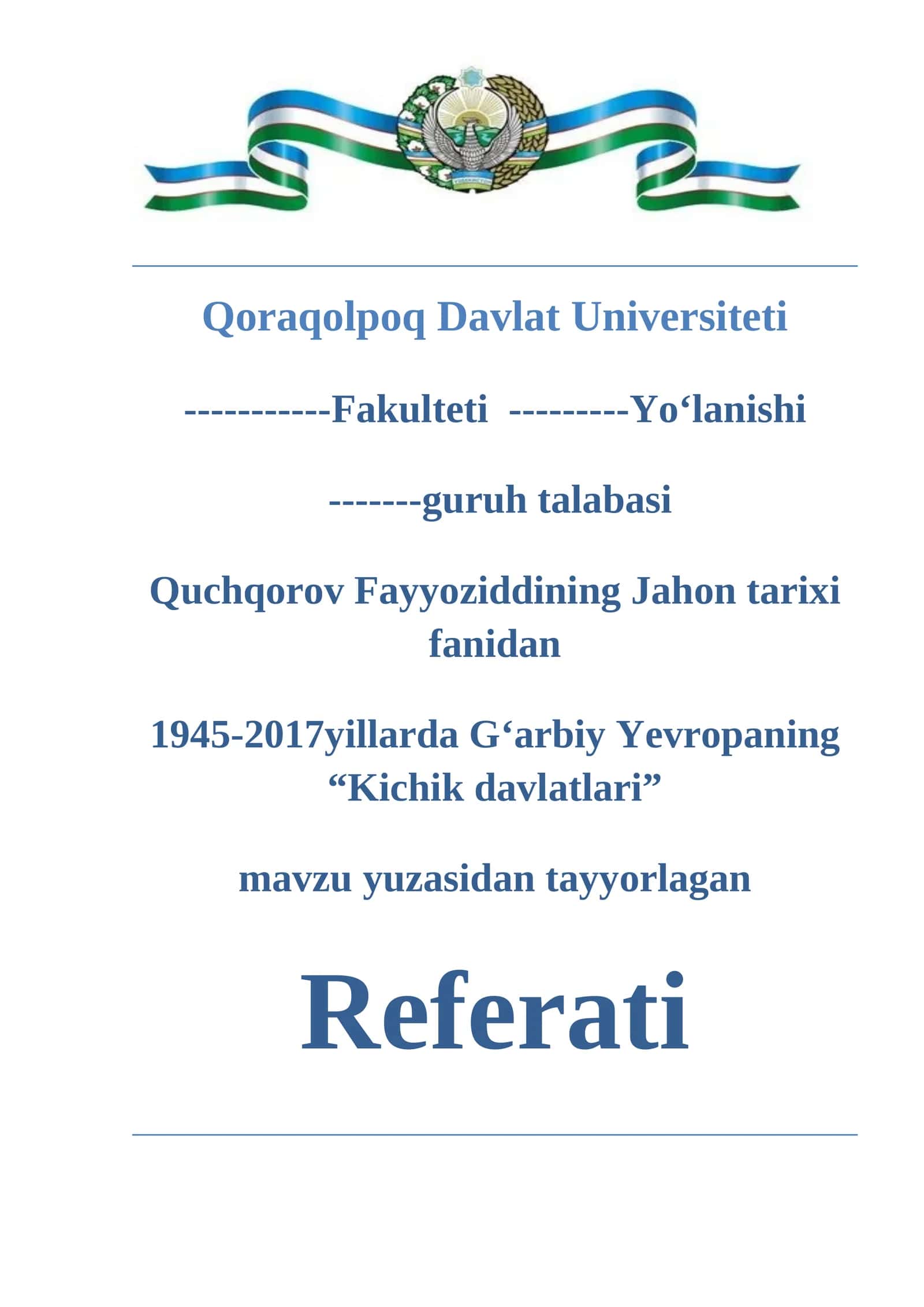 1945—2017 yillarda Gʻarbiy Yevropaning kichik davlatlari