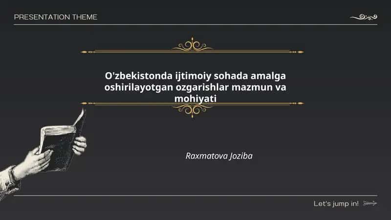 Ta'lim tizimidagi islohotlar mazmuni va mohiyati