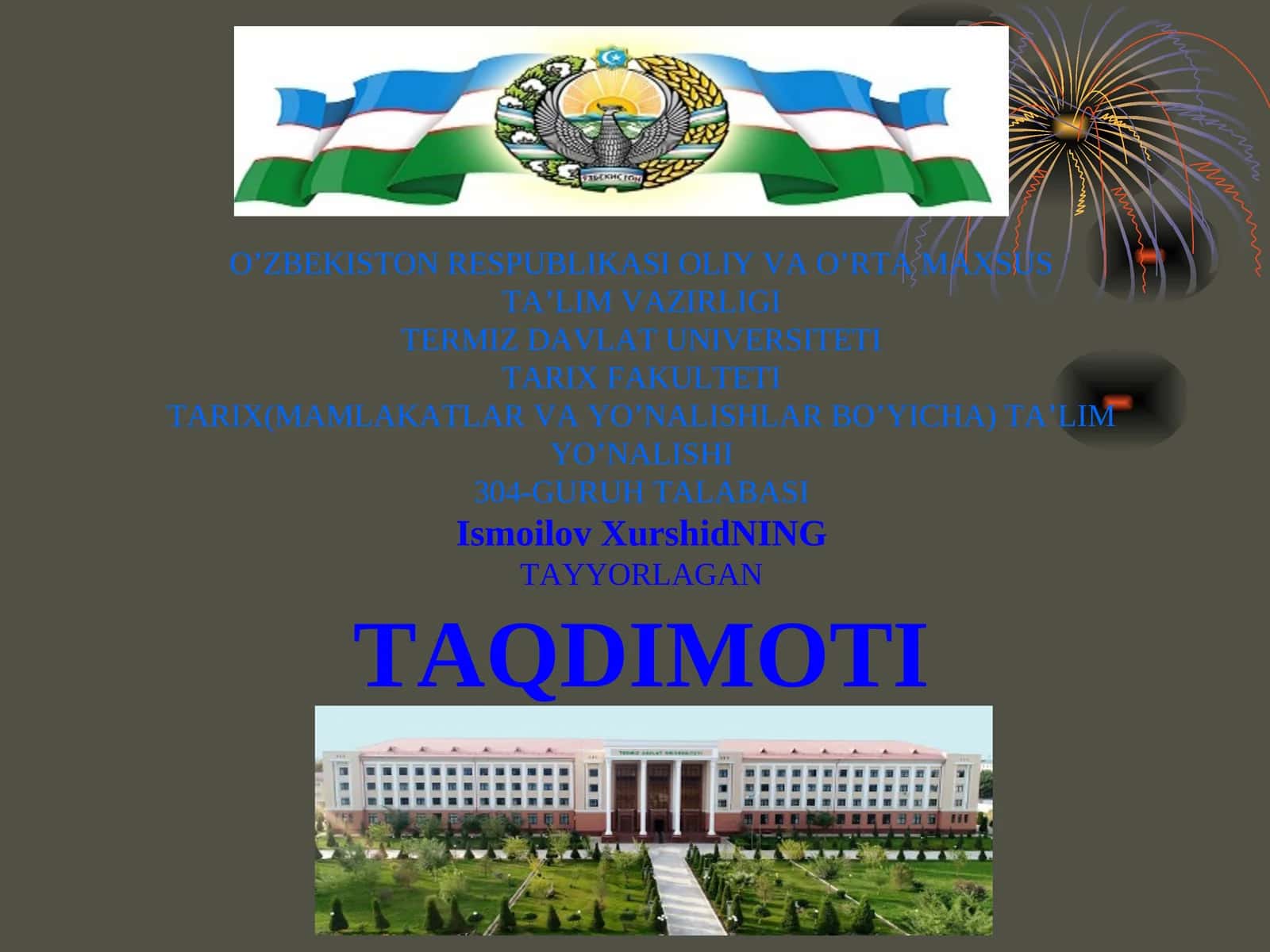 O’zbek jangchilarining frontdagi faoliyati 1941-1945-yillardagi urushning barcha jabhalarida