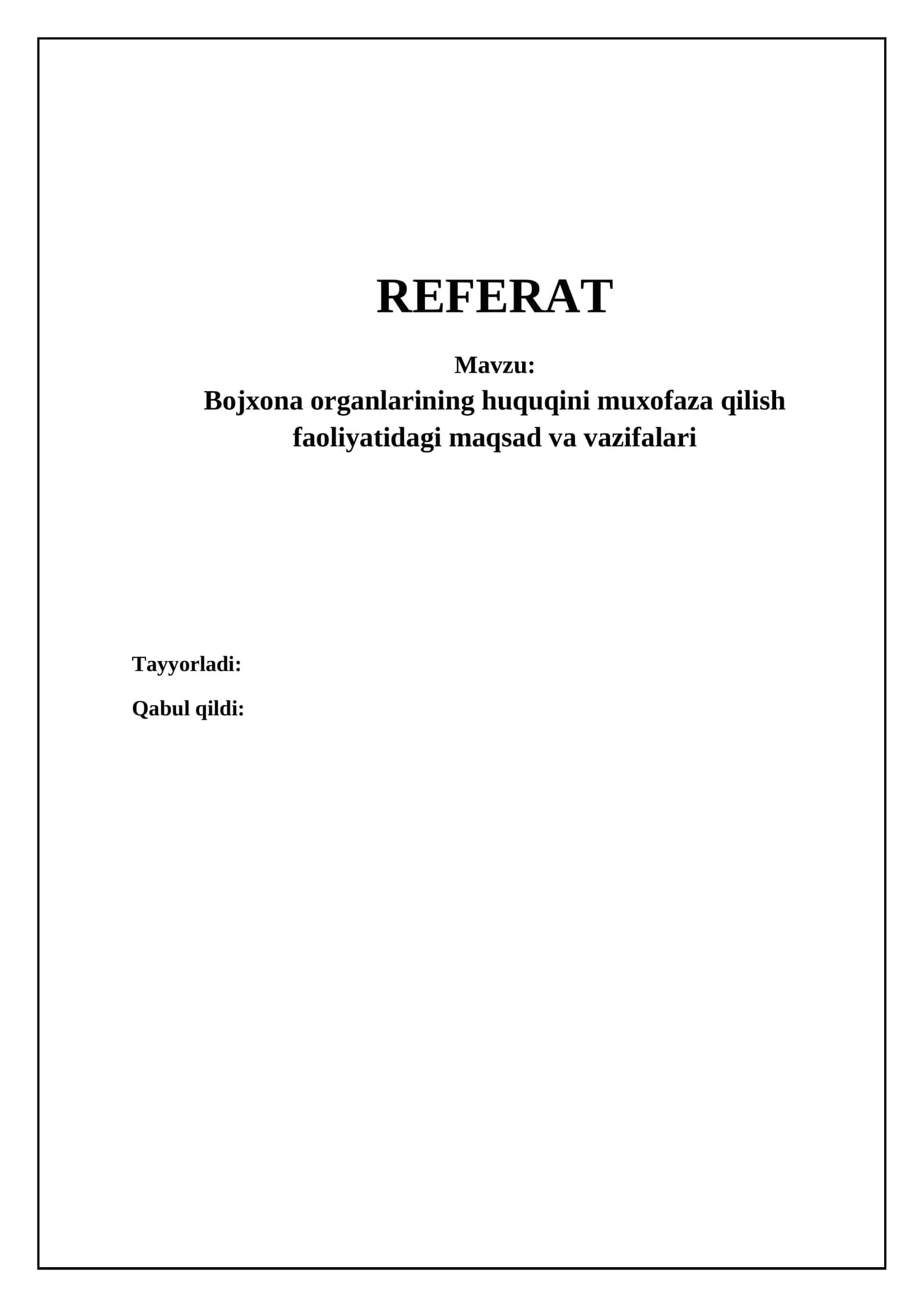 Bojxona organlarining huquqni muhofaza qilish faoliyatining asosiy yo'nalishlari