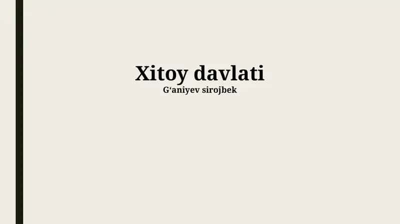 Xitoy davlati