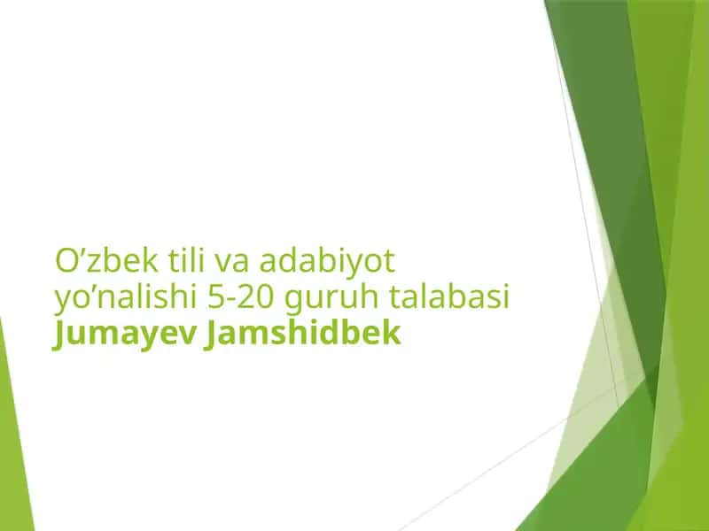 Alisher Navoiy hayoti va ijodi