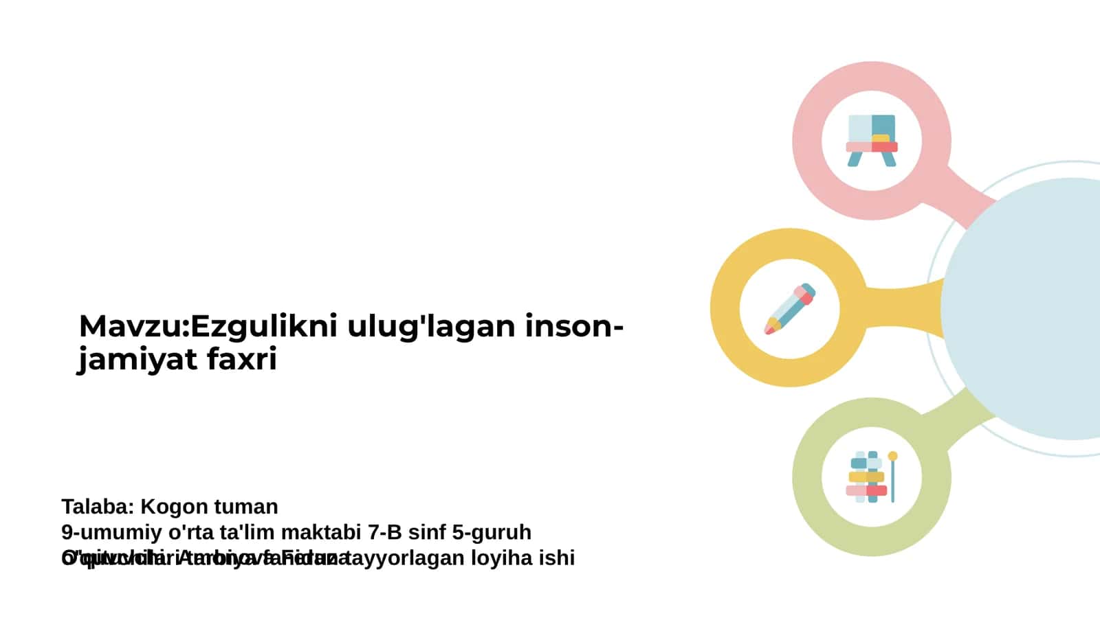 Ezgulikni ulug'lagan inson-jamiyat faxri