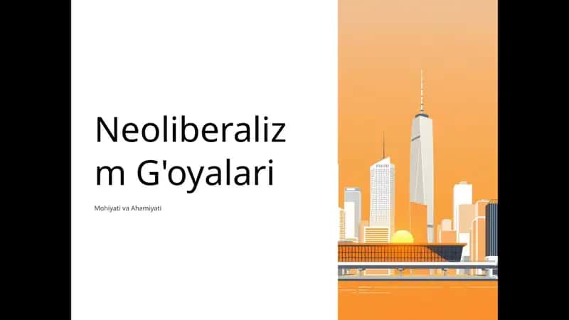 Neoliberalizm G'oyalari