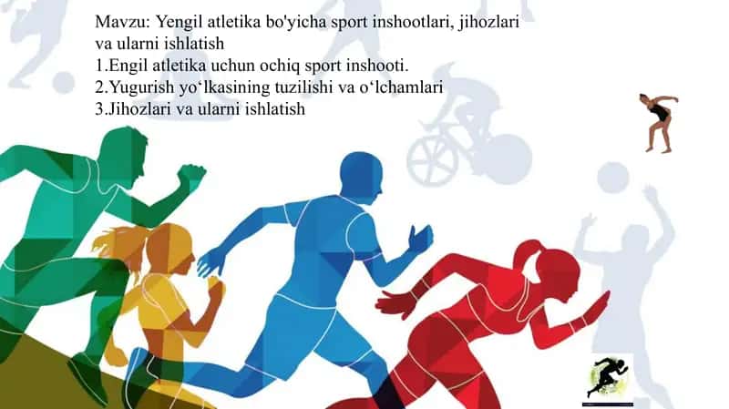 Yengil atletika bo'yicha sport inshootlari, jihozlari va ularni ishlatish