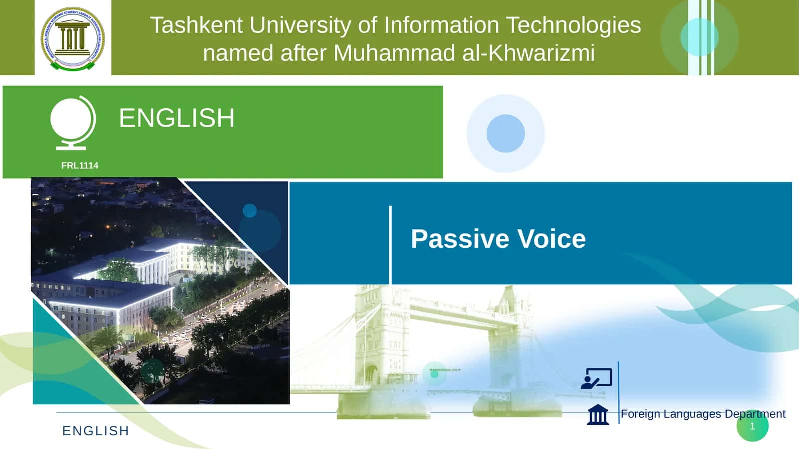 ENGLISH Passive Voice