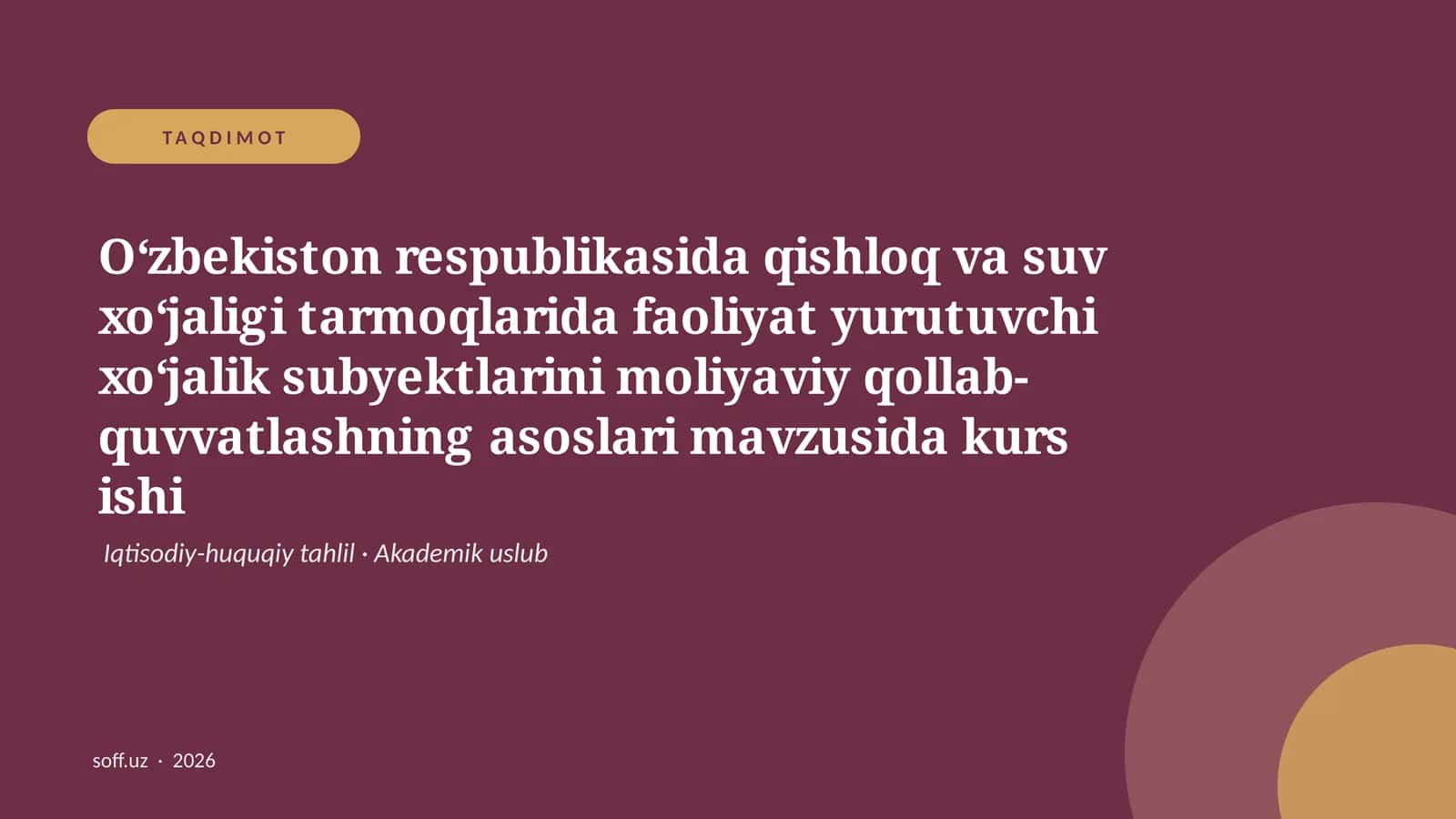 Kurs ishi