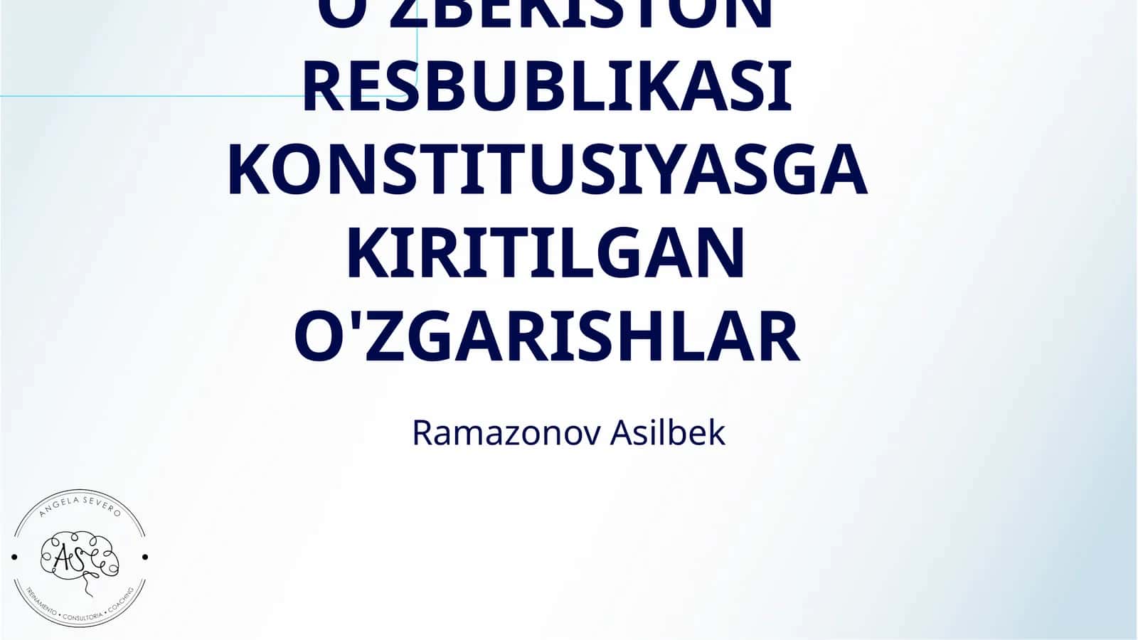 YANGI TAHRIRDAGI O'ZBEKISTON RESBUBLIKASI KONSTITUSIYASGA KIRITILGAN O'ZGARISHLAR