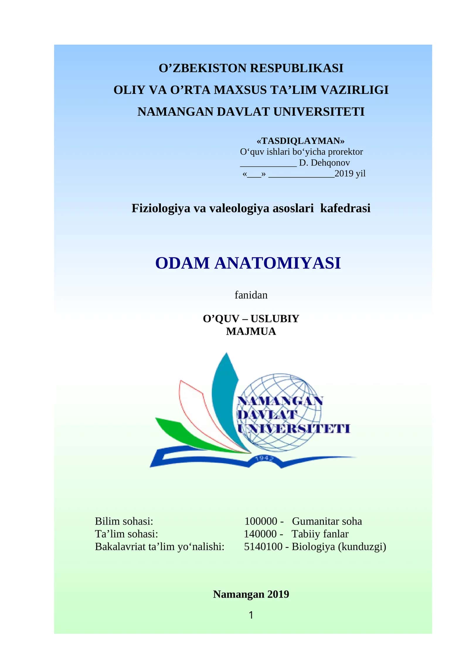ODAM ANATOMIYASI