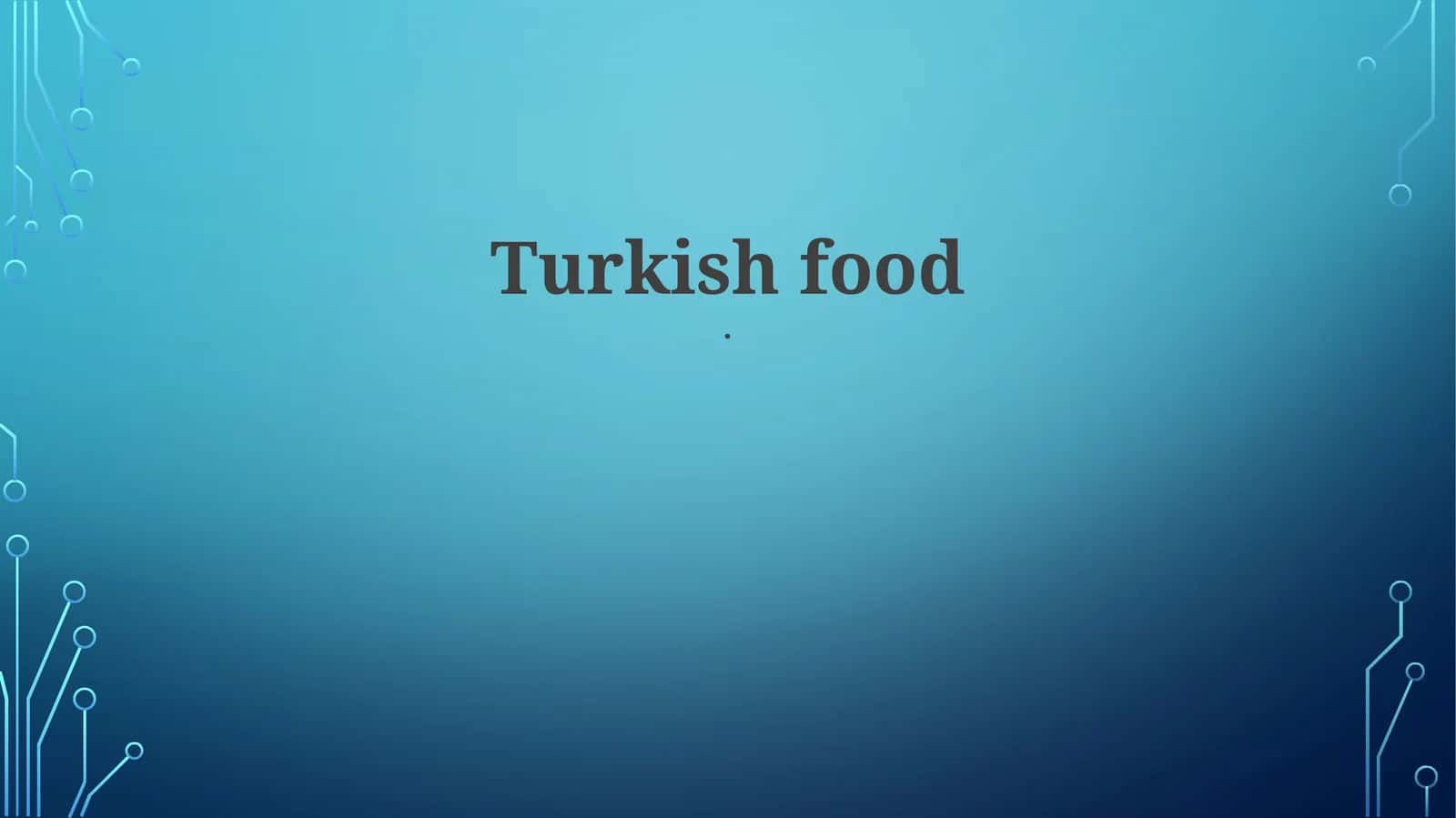 Turkish food