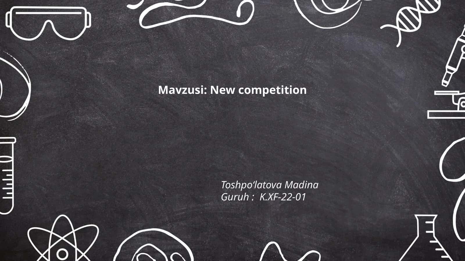New competition