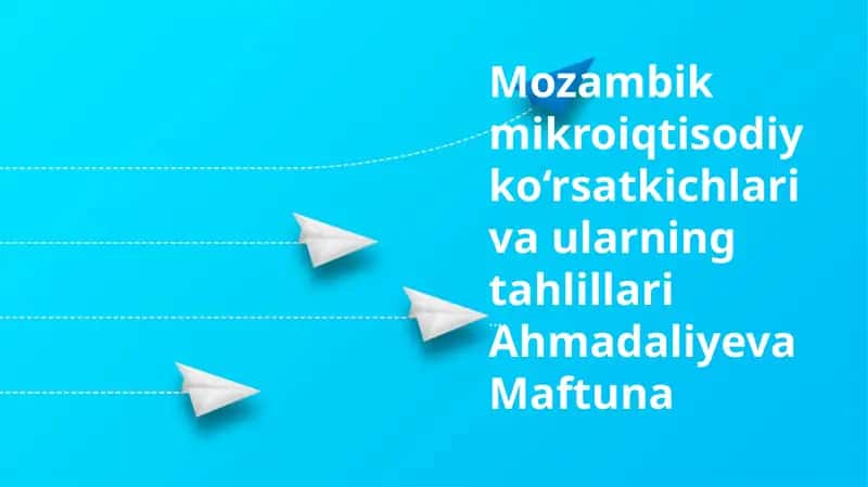 Mozambik mikroiqtisodiy ko‘rsatkichlari va ularning tahlillari Ahmadaliyeva Maftuna