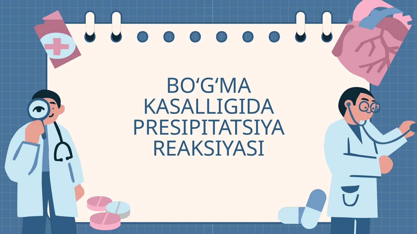 BOʻG‘MA KASALLIGIDA PRESIPITATSIYA REAKSIYASI