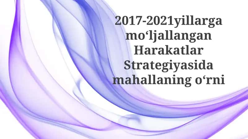 Mahalla ishtiroki orqali iqtisodiy imkoniyatlarni kengaytirish