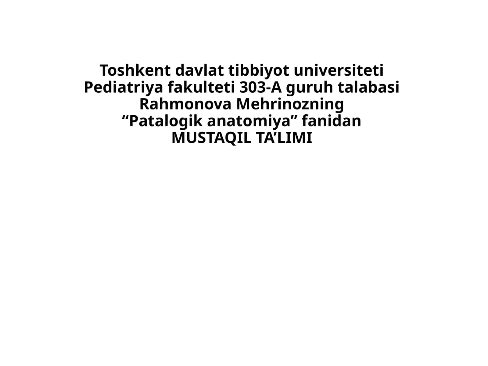Patalogik anatomiya