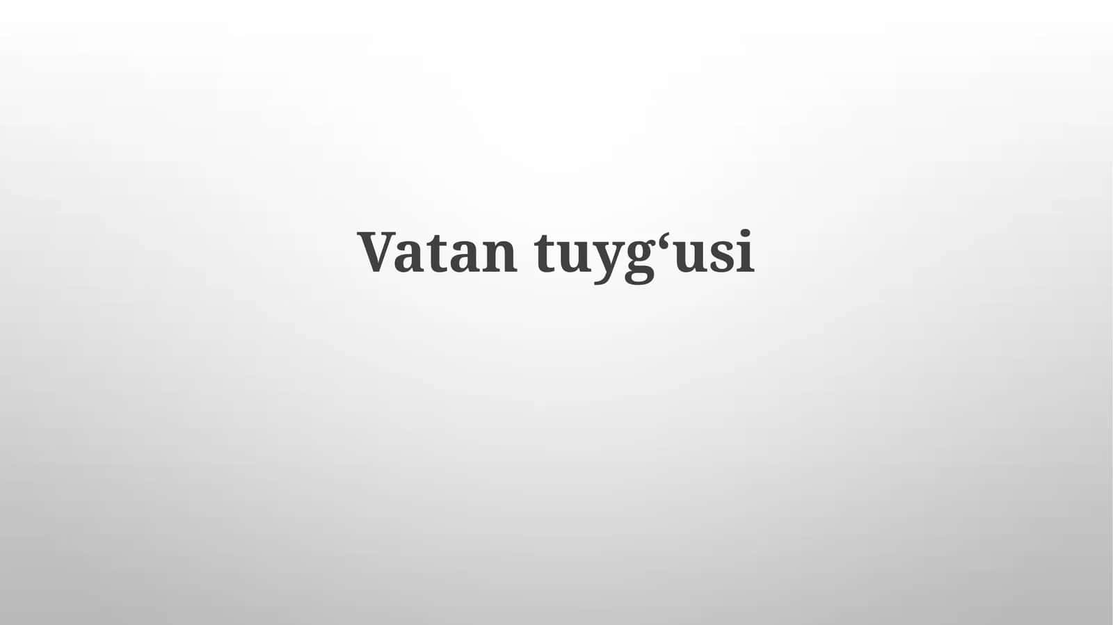 Vatanparvarlik