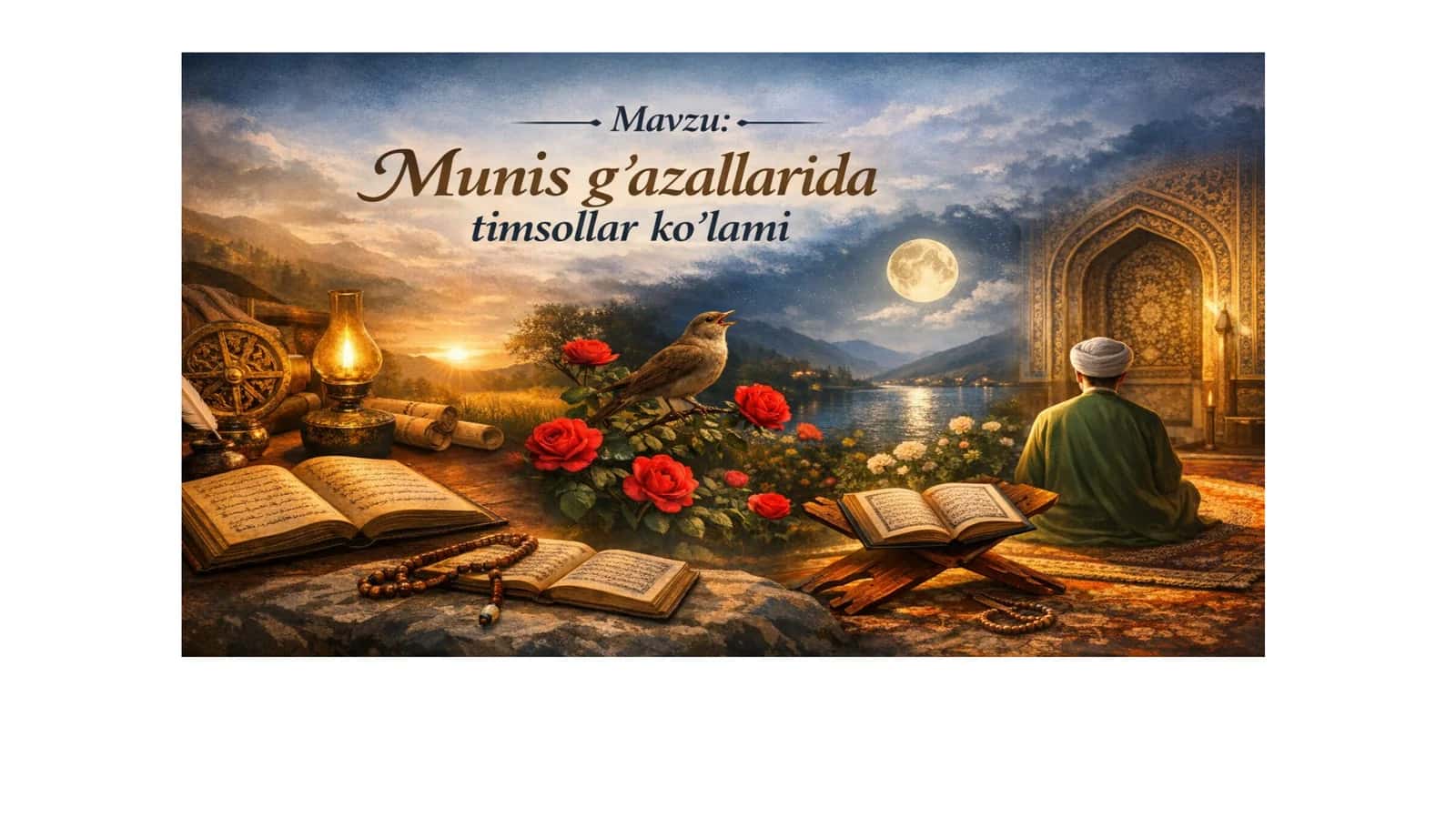 Munis g'azallarida timsollar ko'lami.