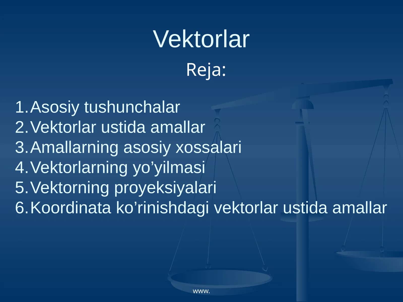 Vektorlar