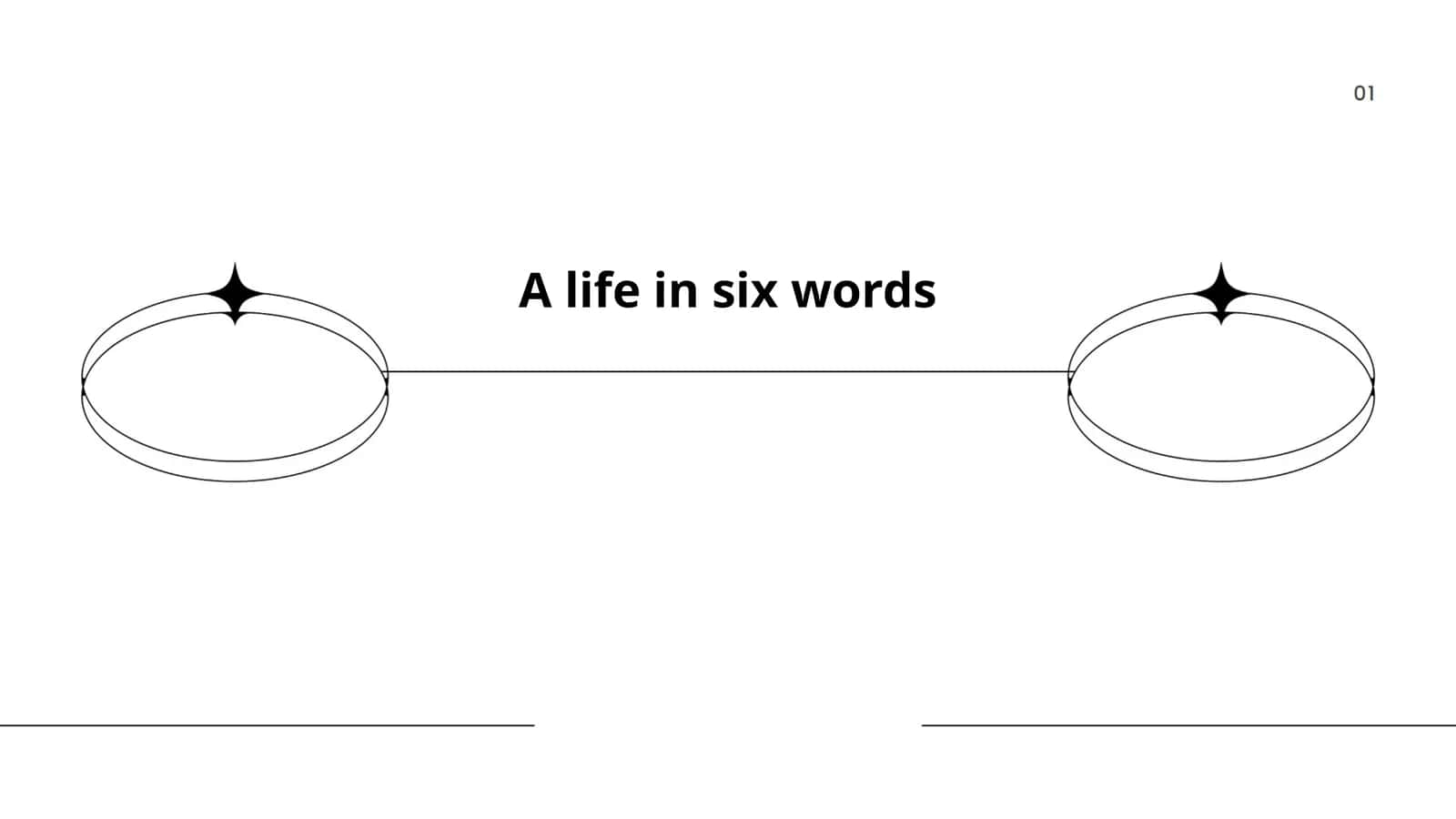 A life in six words