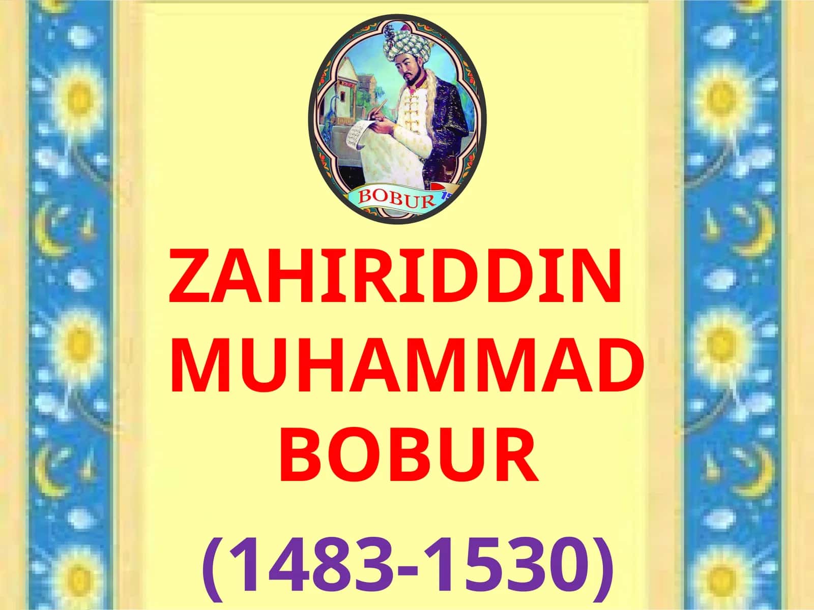 8-sinf Adabiyot fanidan Bobur lirikasi dars taqdimot