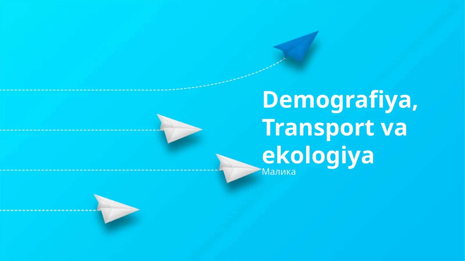 Demografiya, Transport va ekologiya