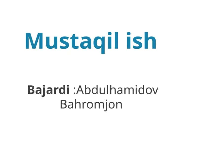Ommoviyqirg’in qurollarining tasnifi