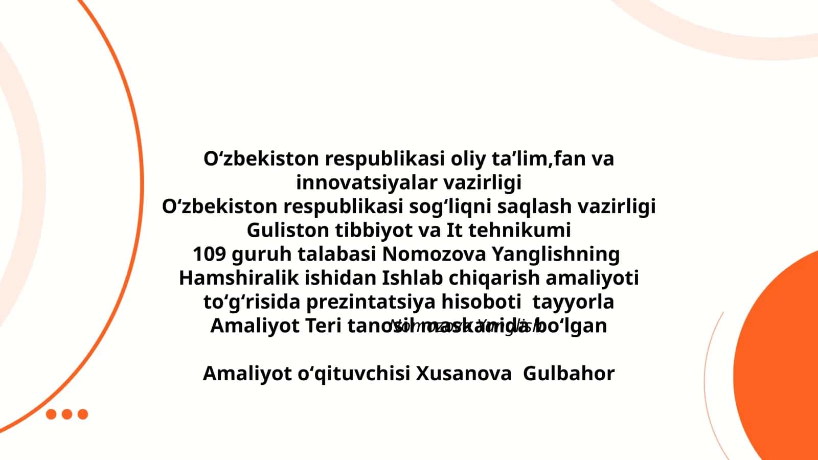 Teri tanosil maskanida