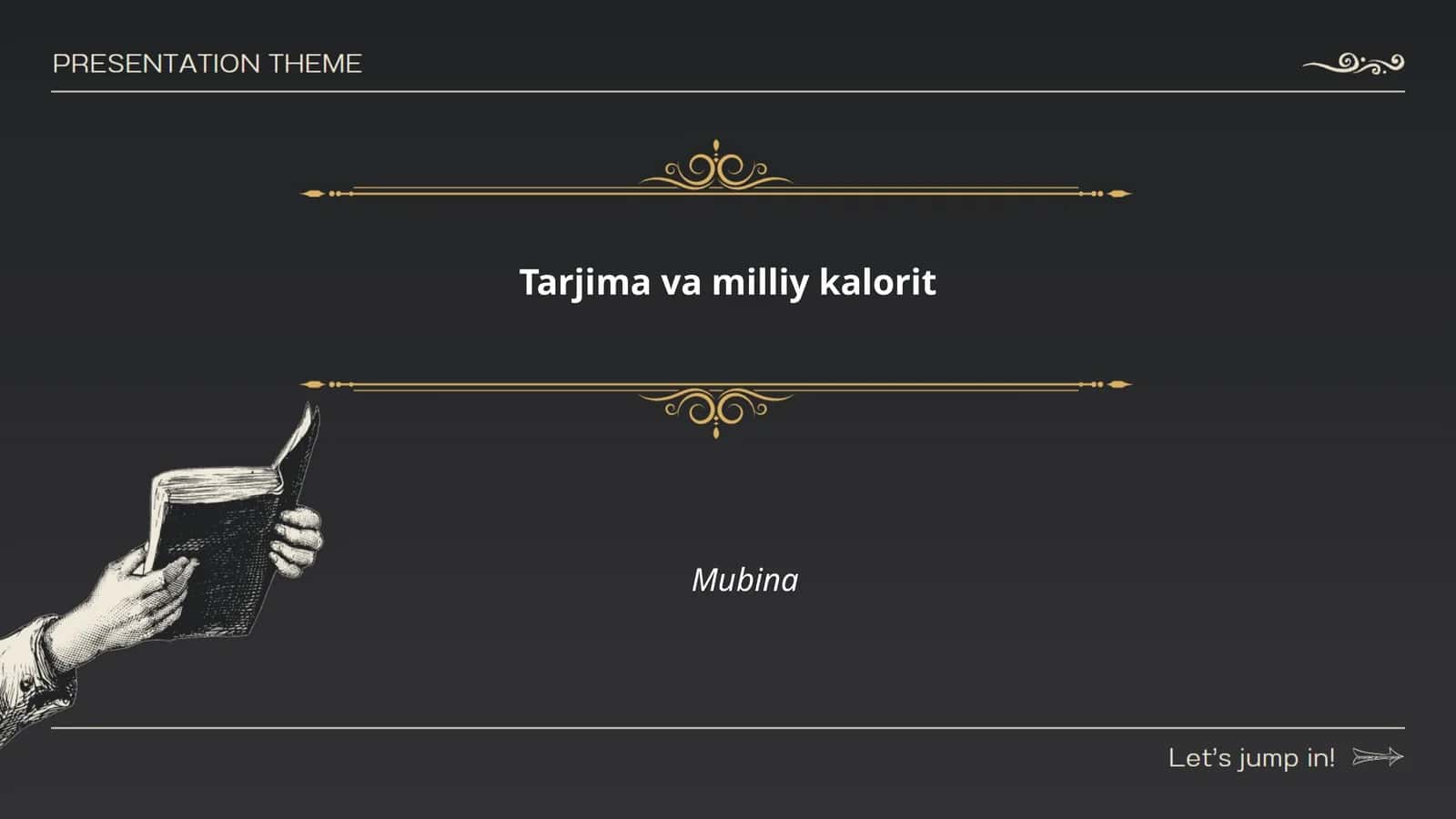 Tarjima va milliy kalorit