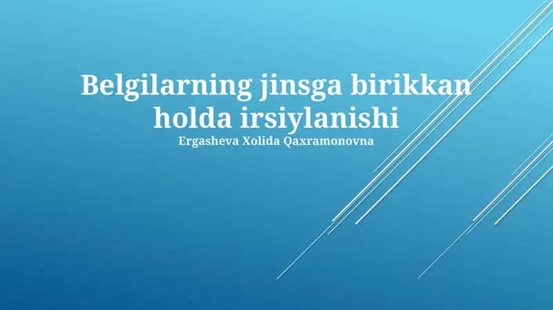 Belgilarning jinsga birikkan holda irsiylanishi