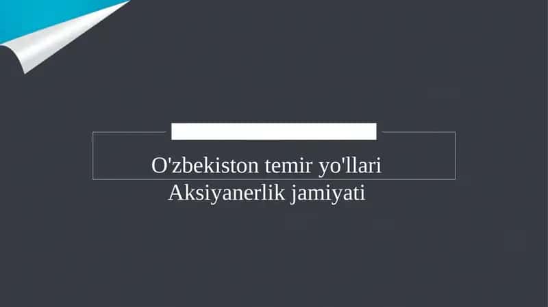 O'zbekiston temir yo'llari