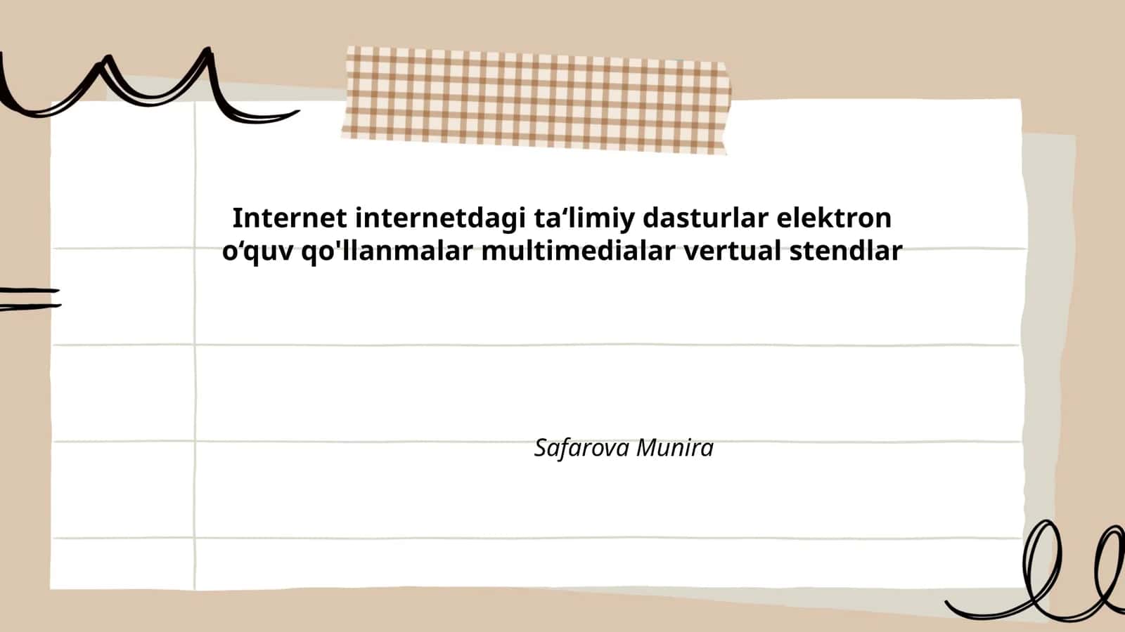 Internetdagi ta‘limiy dasturlar elektron o‘quv qo'llanmalar