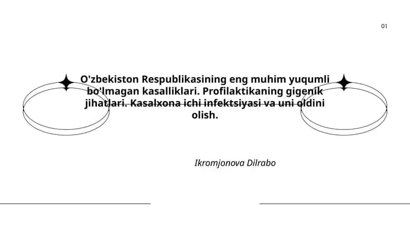 O'zbekiston Respublikasining eng muhim yuqumli bo'lmagan kasalliklari