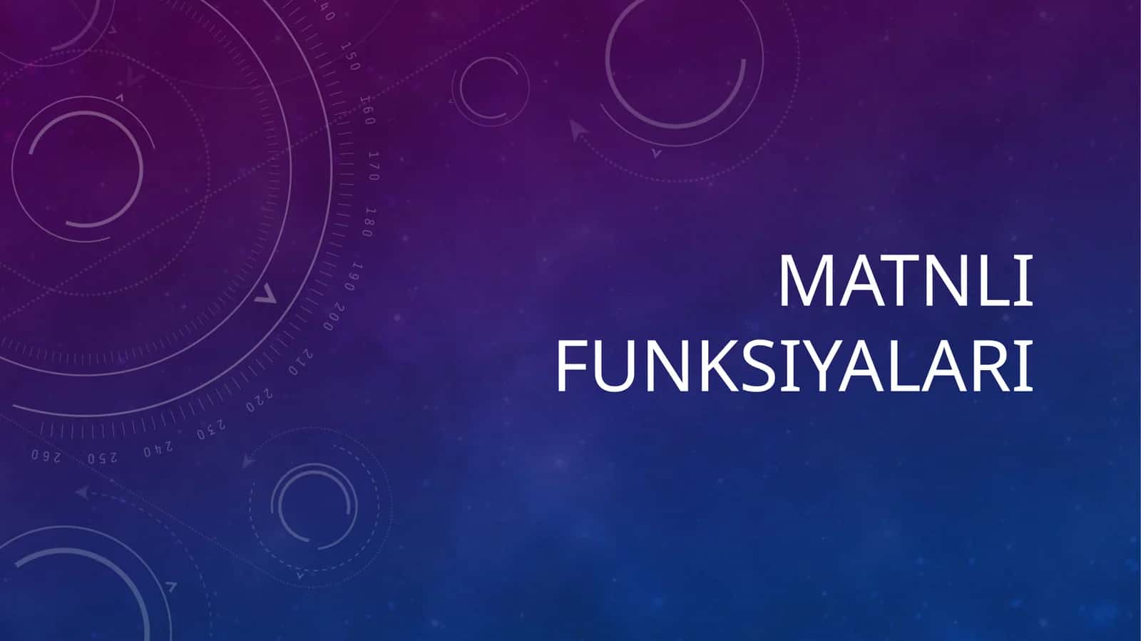 Matnli funksiyalari