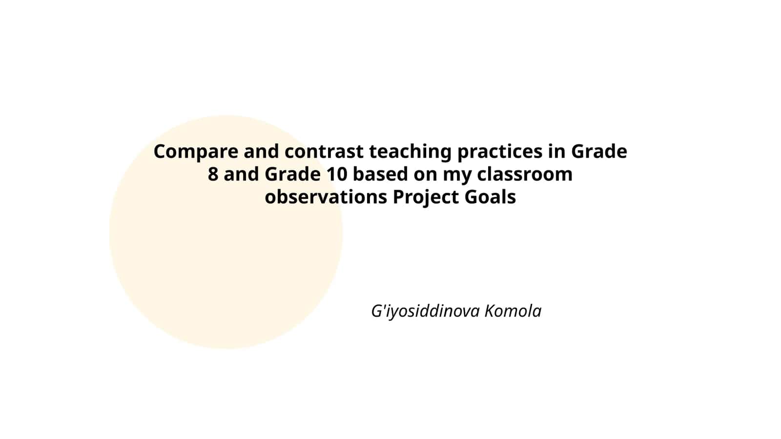 G'iyosiddinova Komola