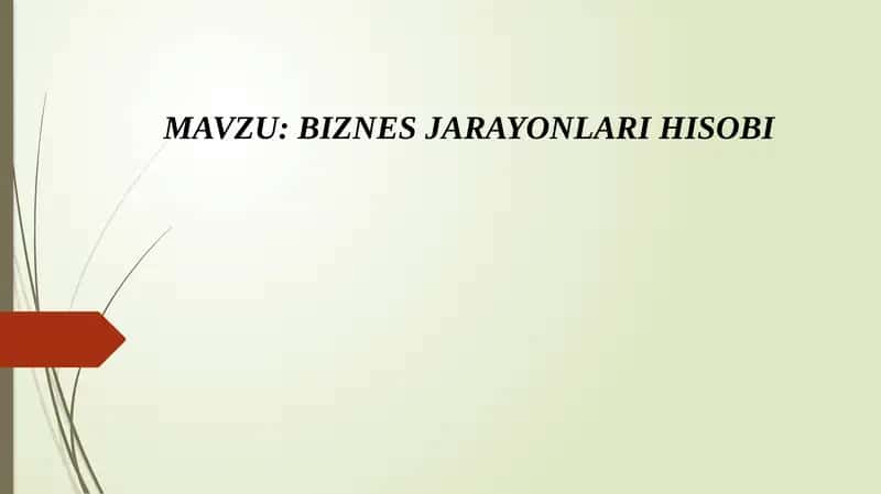 BIZNESJARAYONLARIHISOBI
