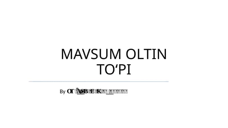 Oltin To'p