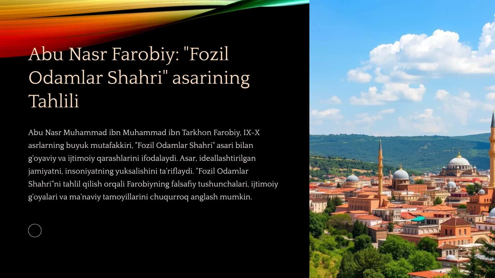 Fozil Odamlar Shahri asarining Tahlili