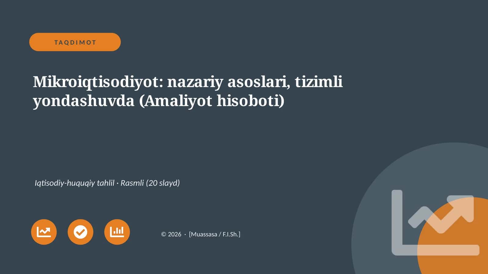 Mikroiqtisodiyot: nazariy asoslari, tizimli yondashuvda (Amaliyot hisoboti)